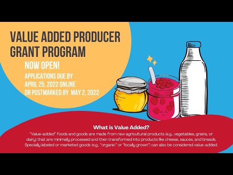 Value-Added Producer Grant Primer - Facebook Live