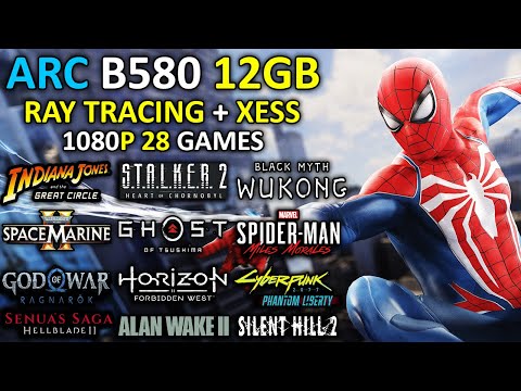 Intel Arc B580 12GB | Test in 28 Games | Ray Tracing + XESS | 1080p | Detailed Test | 2025