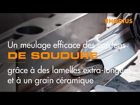 Meulage efficace des cordons de soudure grâce à des lamelles extra-longues et à un grain céramique