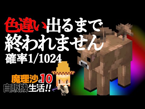 【Minecraft】魔理沙の地下自販機生活！！PART10～色違い出るまで終われません【ゆっくり実況】