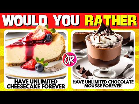 Would You Rather? Snacks & Junk Food Edition 🍪🌮🍟 | Random Quizzes