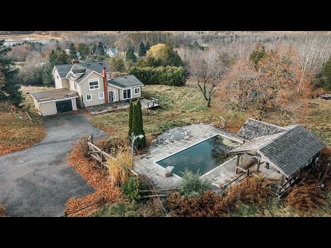 I Found a Gorgeous ABANDONED Farmstead In the Woods! Multiple Outbuildings & Stunning Pool!