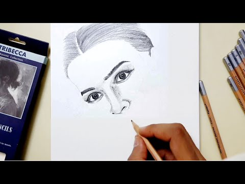 How to make Pencil Sketch of Kriti Sanon | Timelapse | Beautiful Actress