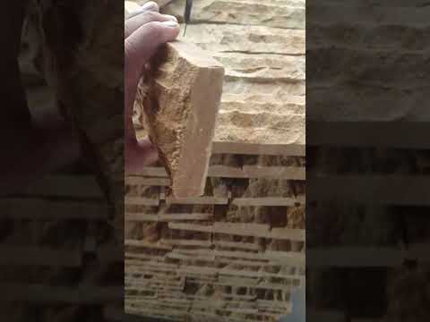 Full Rookfresh stone Natural stone wall cladding tails elevation #wood #stone #woodworking #shorts