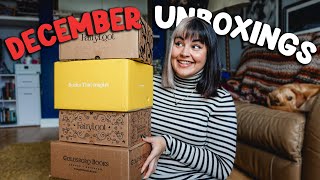 December Book Unboxing! Illumicrate, Fairyloot & GSFF! 2025