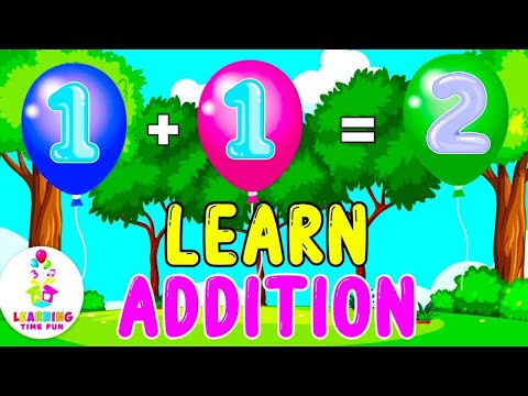 ADDITION with BALLOONS for Kids! | Math Facts for Young Learners