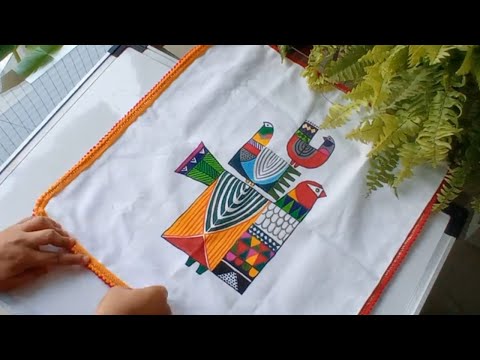 Basics of fabric painting | cushion cover painting ideas