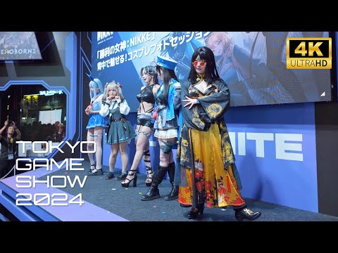 Tokyo Game Show 2024 - Day 1 exploring all the booths and cosplays TGS 東京ゲームショウ [4K 60fps ASMR-ish]