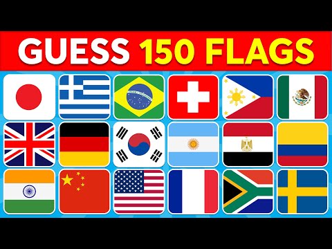 🚩 Guess the Country by the Flag Quiz 🌎 | Can You Guess the 150 Flags?