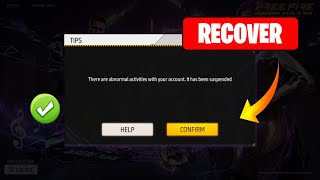 FF ID SUSPENDED SOLUTION || HOW TO UNBAN FREE FIRE ID || FREE FIRE ID RECOVER | #shorts #freefire