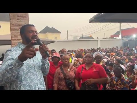 life with Evang Ebuka Obi Anoints The Enture Zionites who came down to see him