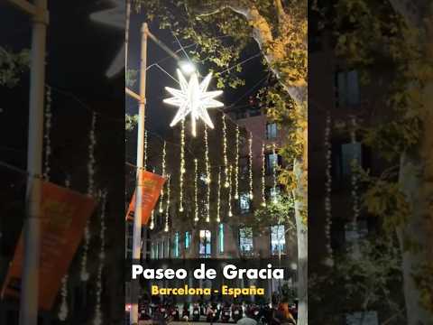 Luces de Navidad Barcelona España 2024 #youtubeshorts #remix #shorts #short #navidad #christmas