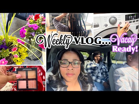 WEEKLY VLOG: Vacation Prep! Washing & Packing + Target Shop With Me 🛍🛒