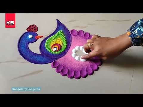 Best Rangoli Tricks by Sangeeta| Deepavali, Sankranti, Dhanteras and Diwali Simple Rangoli