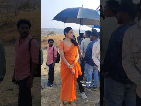 Heroine Ritu Varma At Ravulamma Song Shoot Live#rituvarma#ravulamma#tranding#yt