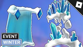 [EVENT] How to get the SNOWY ADVENTURE CAPE & CRYSTAL FALLS CAPE in the WINTER SPOTLIGHT HUB Roblox