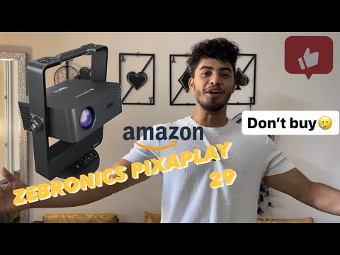 ZEBRONICS PIXAPLAY 29, Smart Projector, 6500 Lumens, Dolby Audio, 4K Support,