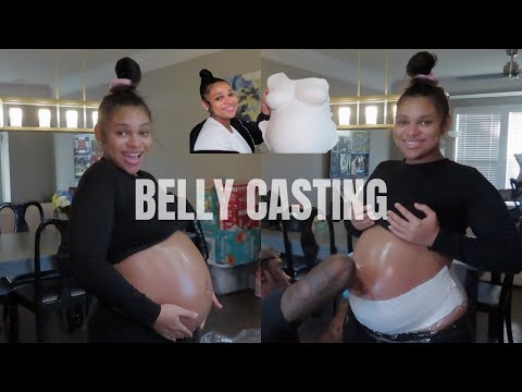 VLOG: We Casted My Belly @ 34 Weeks