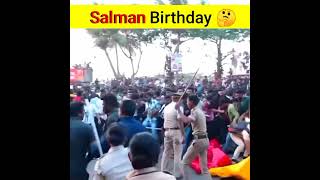 Salman Khan Birthday 2022 Crowd Fight 😱#shorts