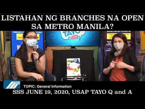 SSS USAP TAYO Q and A PORTION June 19, 2020