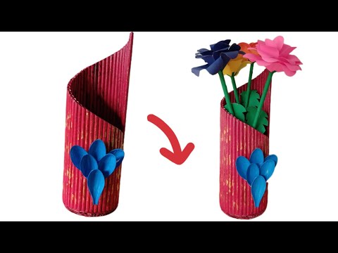 Beautiful Pen  Stand and Flower Vars Making Ideas| Homemade Diy DecorationsIdeas|