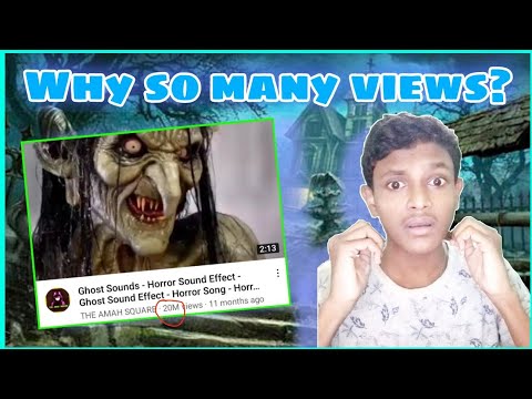 REACTING TO MY HORROR GHOST VIDEO  | Horror Sound Effect  | Ghost Sounds Reaction To The Amah Square