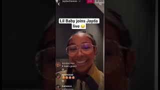 Lil baby joins Jayda live 😏#jaydacheaves #lilbaby #shorts #live