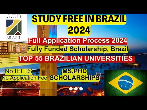 🎓Free Scholarships in Brazil | Brazilian Universities (GCUB) Scholarships 2025-2026 for Masters, PhD