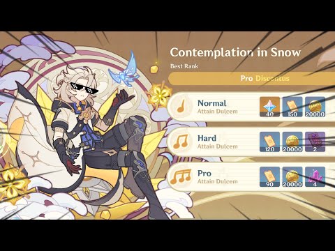 Being amazing 😎 | Ballads of Breeze - Contemplation in Snow (Pro Mode) on Mobile | Genshin Impact