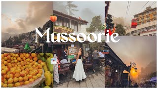 2 Days in Mussoorie🚠⛰️ | Visited Bhatta Fall, Lal Tibba, Landour, George Everest, Gun Hill, etc❤️🌲