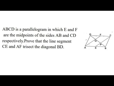 Parallelogram question with midpoint theorem