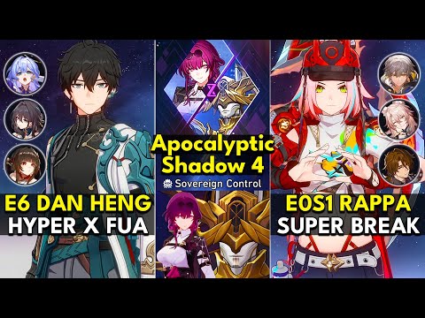 E6 Dan Heng Hyper & E0S1 Rappa Super Break | Apocalyptic Shadow Floor 4 3 Stars | Honkai: Star Rail