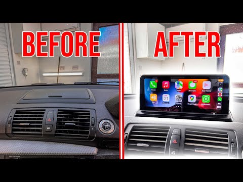 INSTALLING APPLE CARPLAY IDRIVE HEADUNIT ON MY BMW 1 SERIES E82 135I