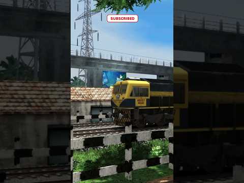 Train Simulator । Train  Crossing in Railway Gate । Train Video । Train Wala Game #shorts #train