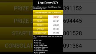 Sydney pools Live Draw 16 Jan 2025 #SydneypoolsLivedraw #sydneylivedraw #SydneypoolsHariIni