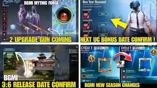 FINALLY 😍 BGMI 3.6 UPDATE RELEASE DATE CONFIRM | BGMI NEXT MYTHIC FORGE UPGRADE GUN | BGMI UPDATE