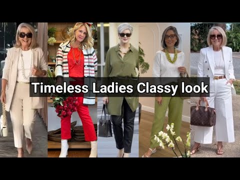 Comfortable Timeless look for all Elegant Ladies over 40 ,50 ,60 | #ladies #2024 #outfit #trending