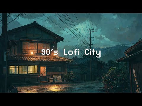 90's Lofi City 🎵 It's Raining Outside 🌧️ Beats To Relax / Study