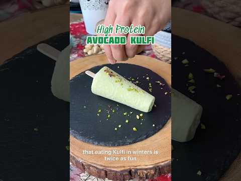 High protein Avocado Kulfi - guilt free dessert packed with good fat & protein