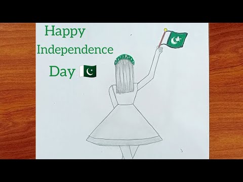 how to draw Independence day drawing|step by step|Draw pretty|#pencilsketch #drawpretty #pakistan