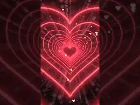 Heart Background❤️Red Heart Tunnel | Animated Background | Wallpaper Heart | Neon Heart Tunnel