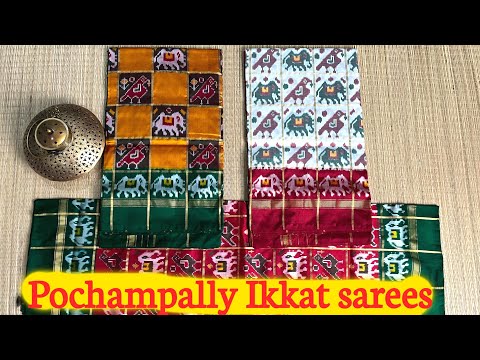 Traditional ikkat pochampally sarees | sarees collection | shilpa fashion tv