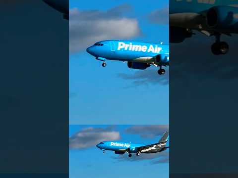 Amazon Prime Air landing at Barcelona AirPort #youtubeshorts #remix #aviation #planespotting #shorts