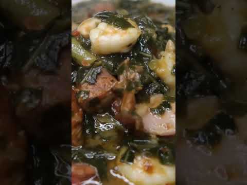 Gumbo Greens Recipe #southerncuisine #southernfood #soulfood #easyrecipes #greens #gumbo #shorts