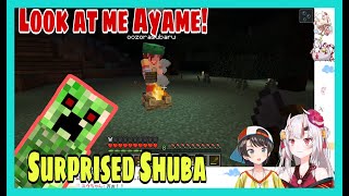 Ozora Subaru Jump Over Fire To Impress Ayame But End Up Exploded By Creeper | Minecraft [Hololive]