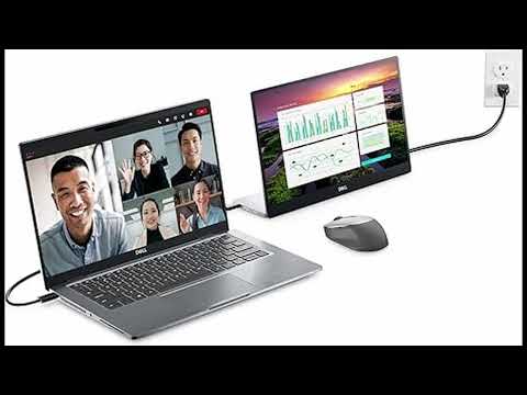 Dell 14-Inch FHD LED Portable Monitor | Dual-Screen Productivity, IPS, USB-C Connectivity