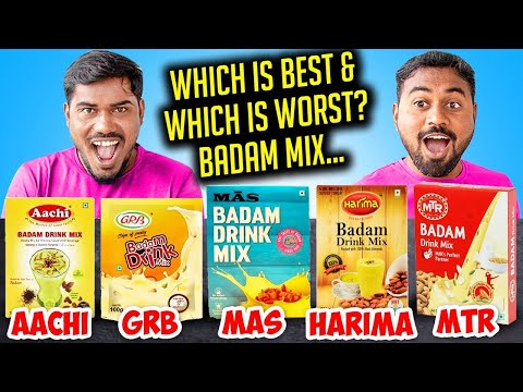 Which Is Best Badam Mix? Aachi, GRB, MTR, Manna, MAS, Harima