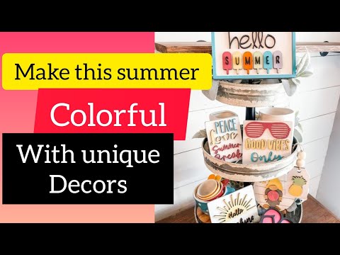 lovely table decor ideas for summers|| hello summer ideas|| make this summer season colorful||