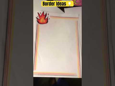 Easy Border Ideas 😱👌🏻✨| #fire #trending #border #ideas #borderideas