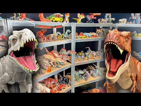 Jurassic World's MOST POPULAR Dinosaur Figures Shelf Build | T-Rex, Atrociraptor & More!